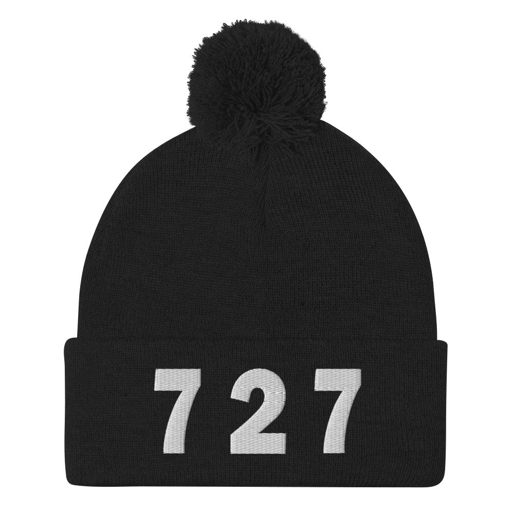 727 Area Code Pom-Pom Beanie