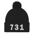 731 Area Code Pom-Pom Beanie