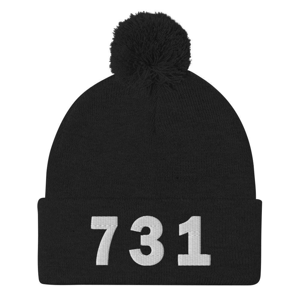 731 Area Code Pom-Pom Beanie