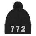 772 Area Code Pom-Pom Beanie