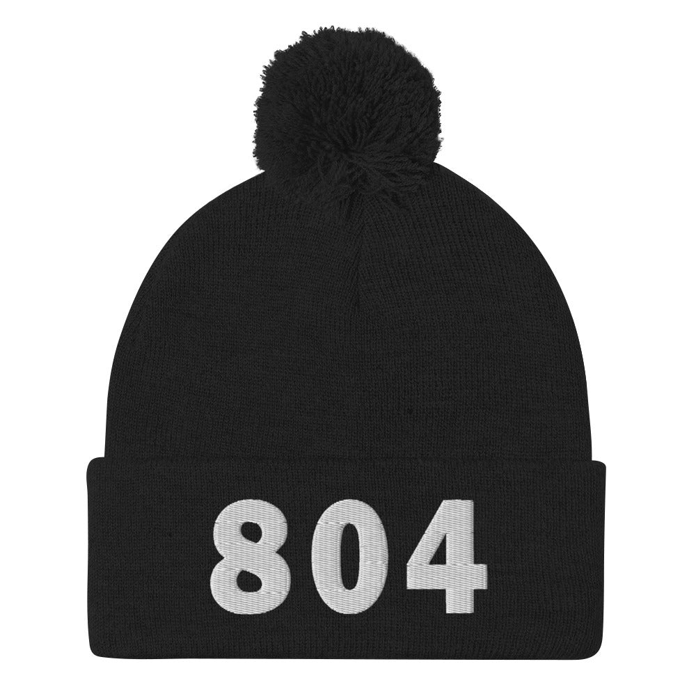 804 Area Code Pom-Pom Beanie