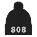 808 Area Code Pom-Pom Beanie