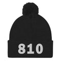 810 Area Code Pom-Pom Beanie