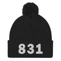831 Area Code Pom-Pom Beanie