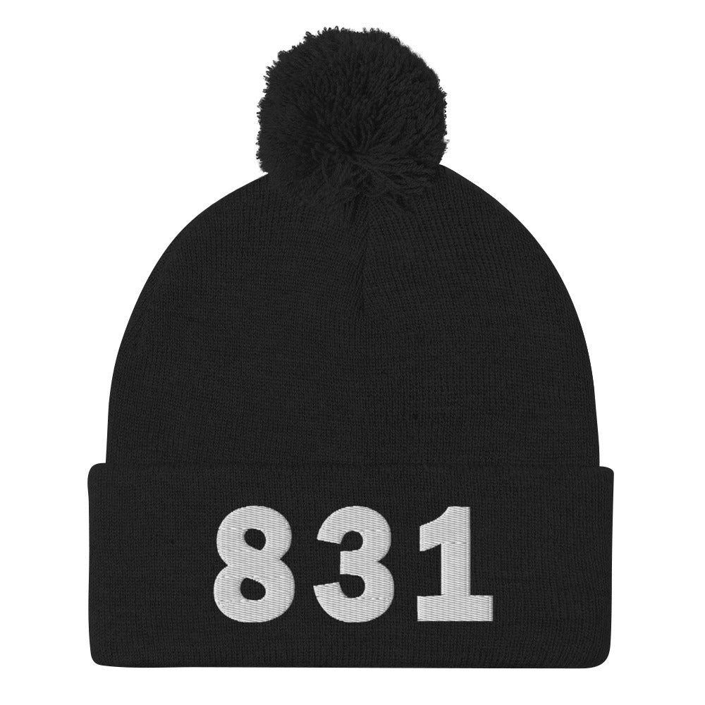 831 Area Code Pom-Pom Beanie