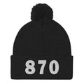 870 Area Code Pom-Pom Beanie