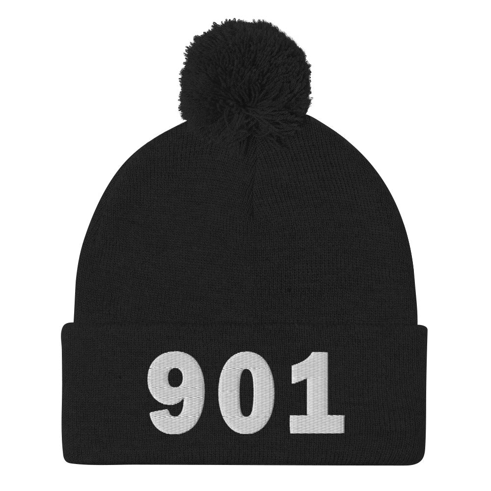 901 Area Code Pom-Pom Beanie
