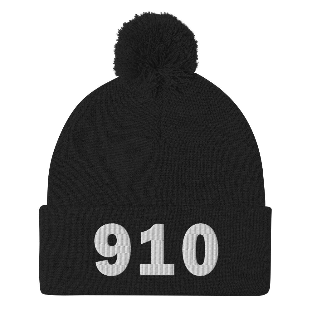 910 Area Code Pom-Pom Beanie