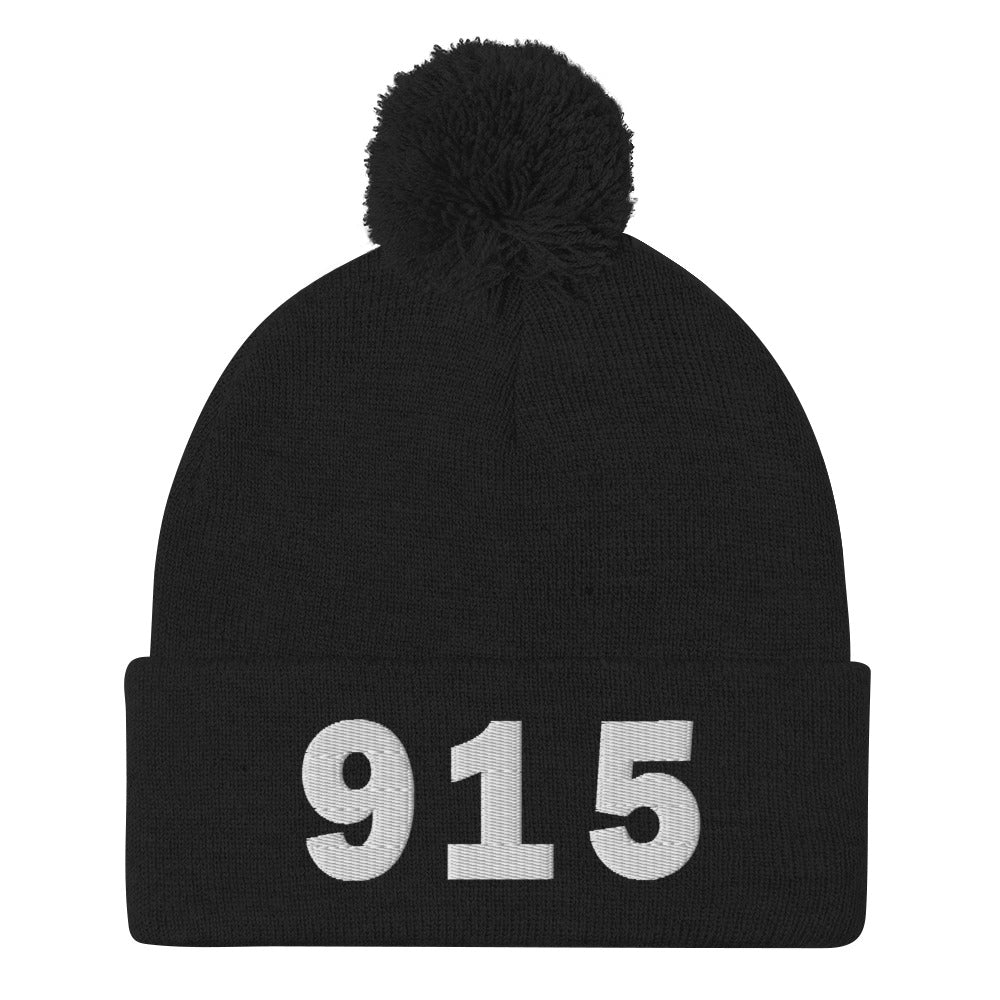915 Area Code Pom-Pom Beanie