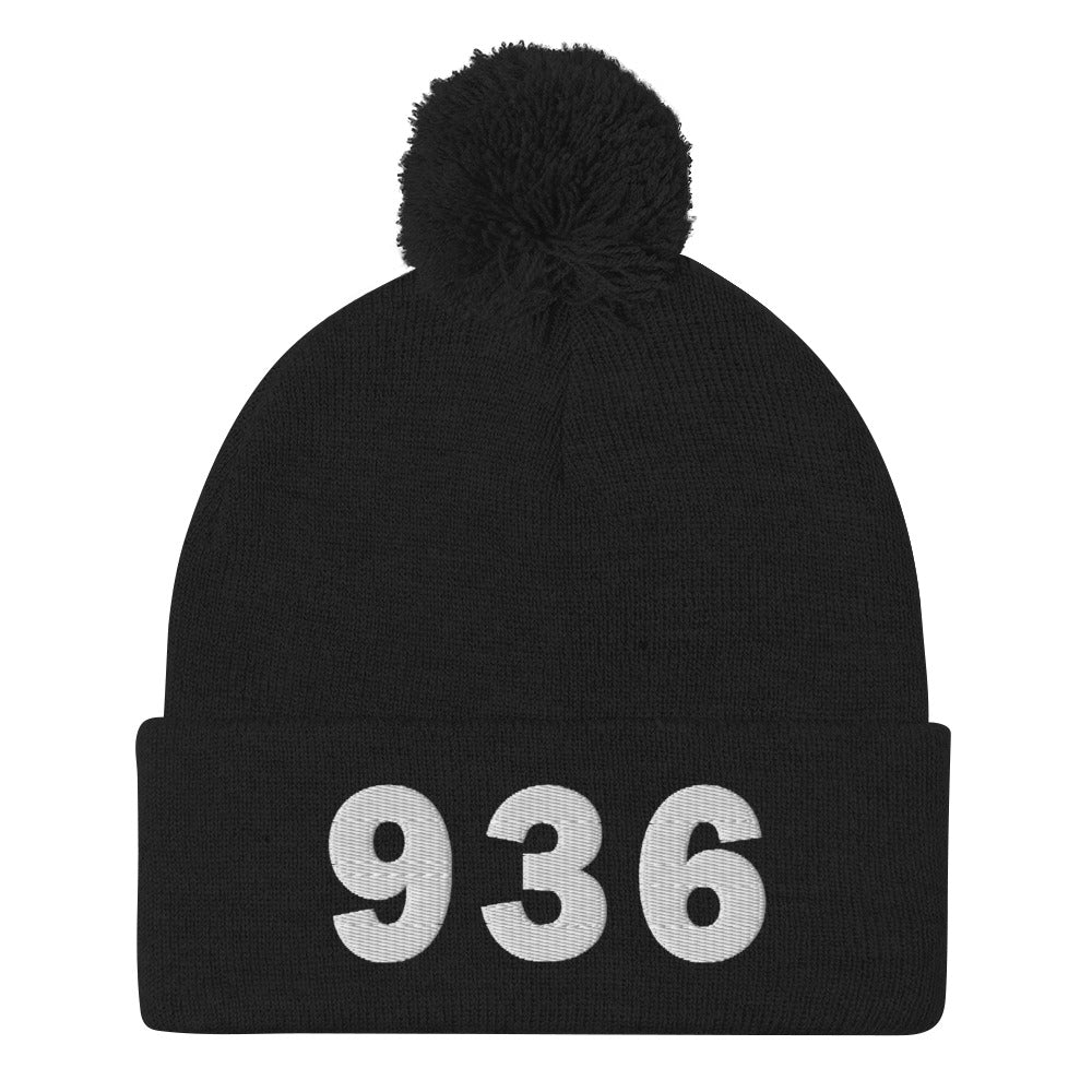 936 Area Code Pom-Pom Beanie