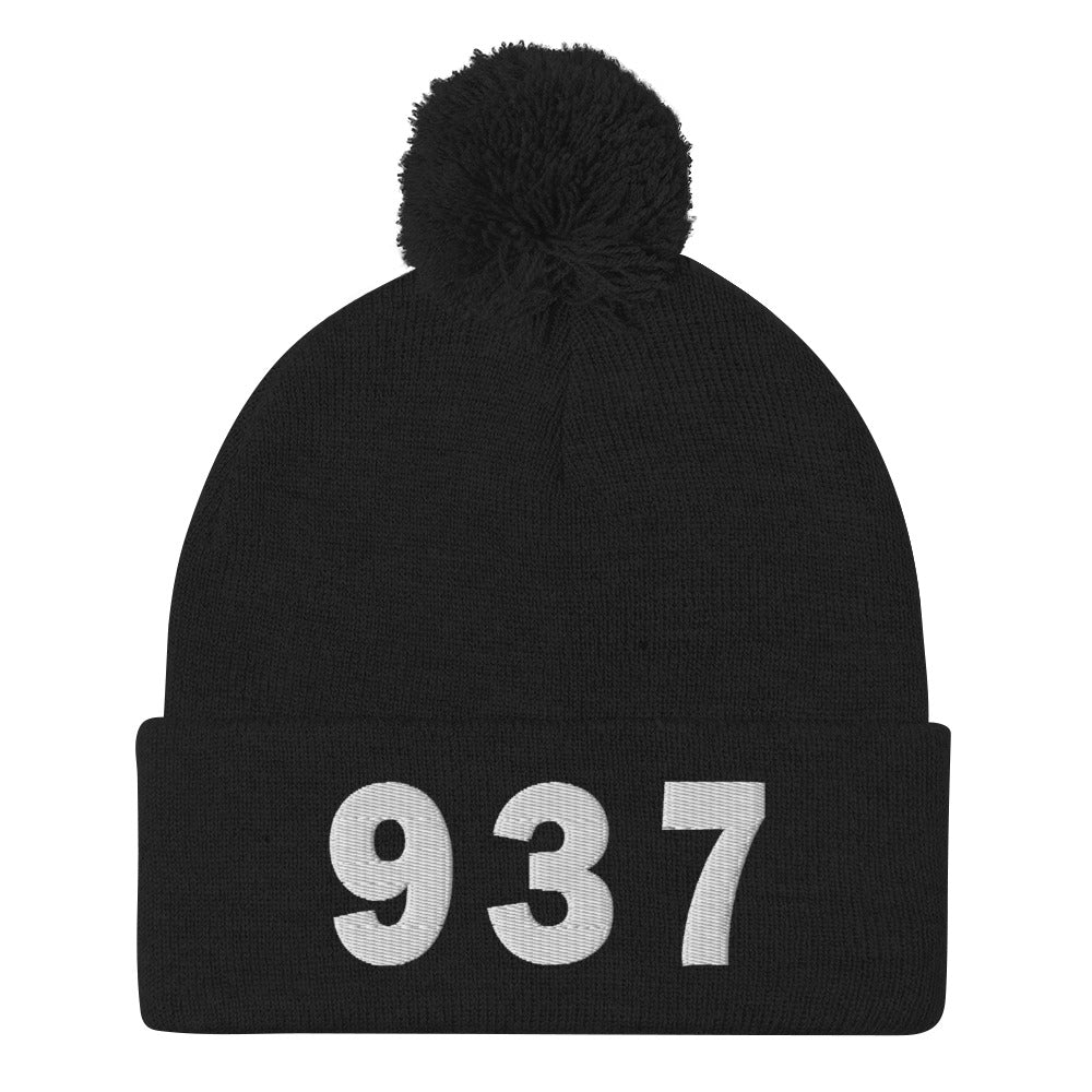 937 Area Code Pom-Pom Beanie