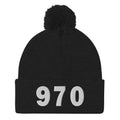 970 Area Code Pom-Pom Beanie
