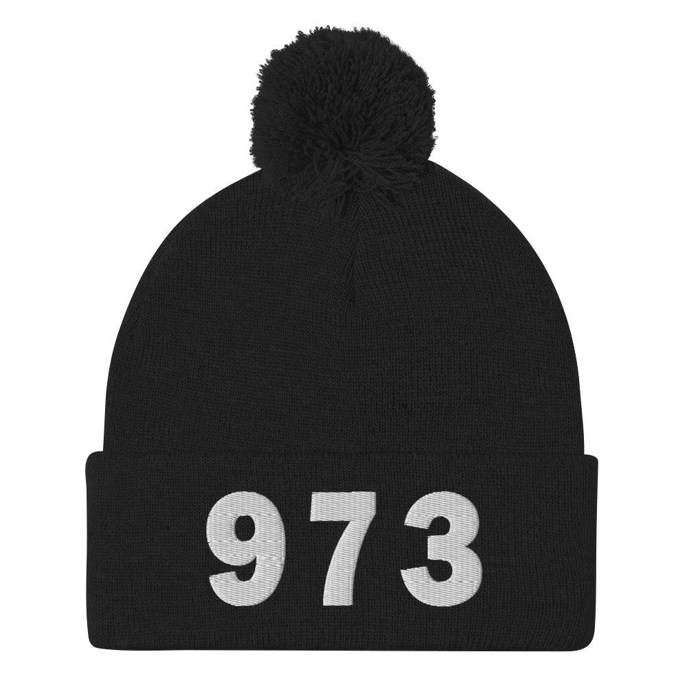 973 Area Code Pom-Pom Beanie