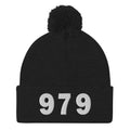979 Area Code Pom-Pom Beanie