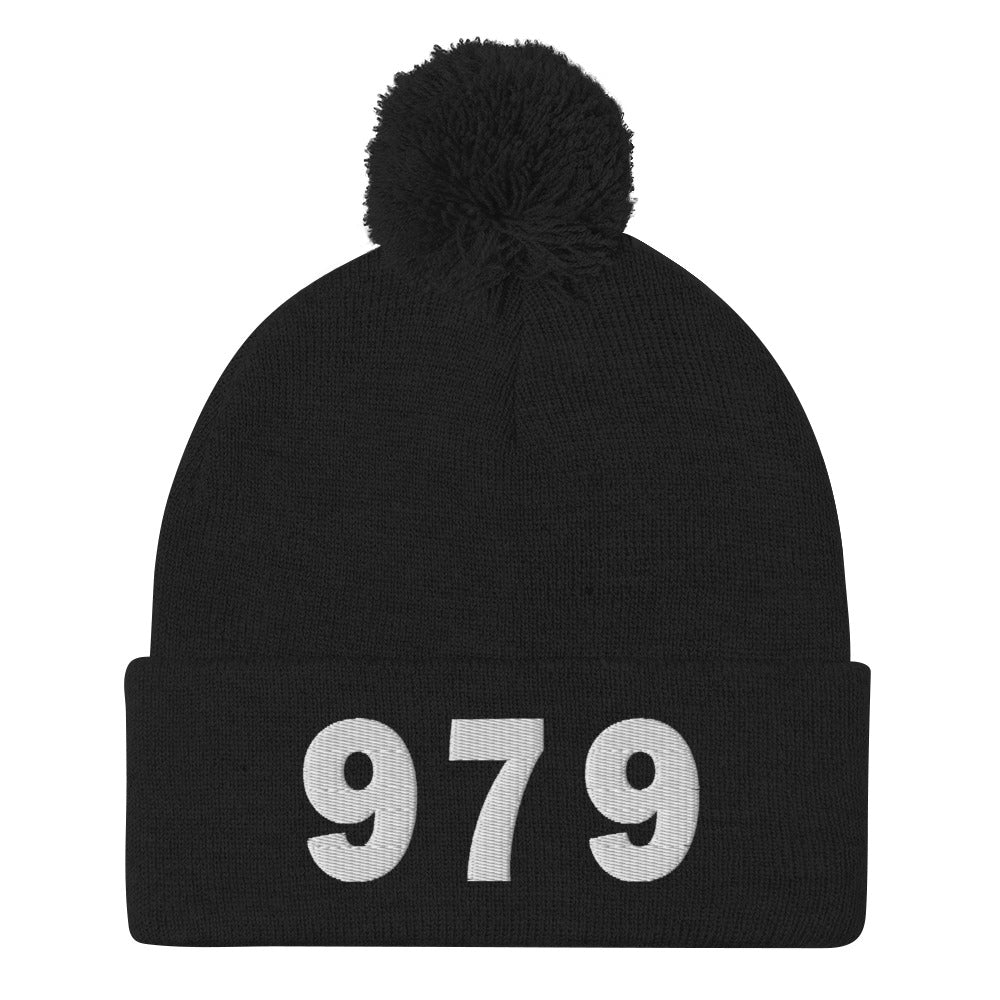 979 Area Code Pom-Pom Beanie