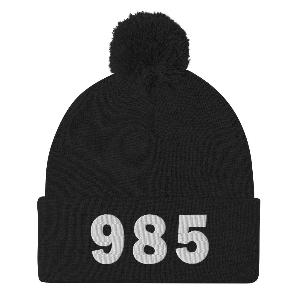 985 Area Code Pom-Pom Beanie