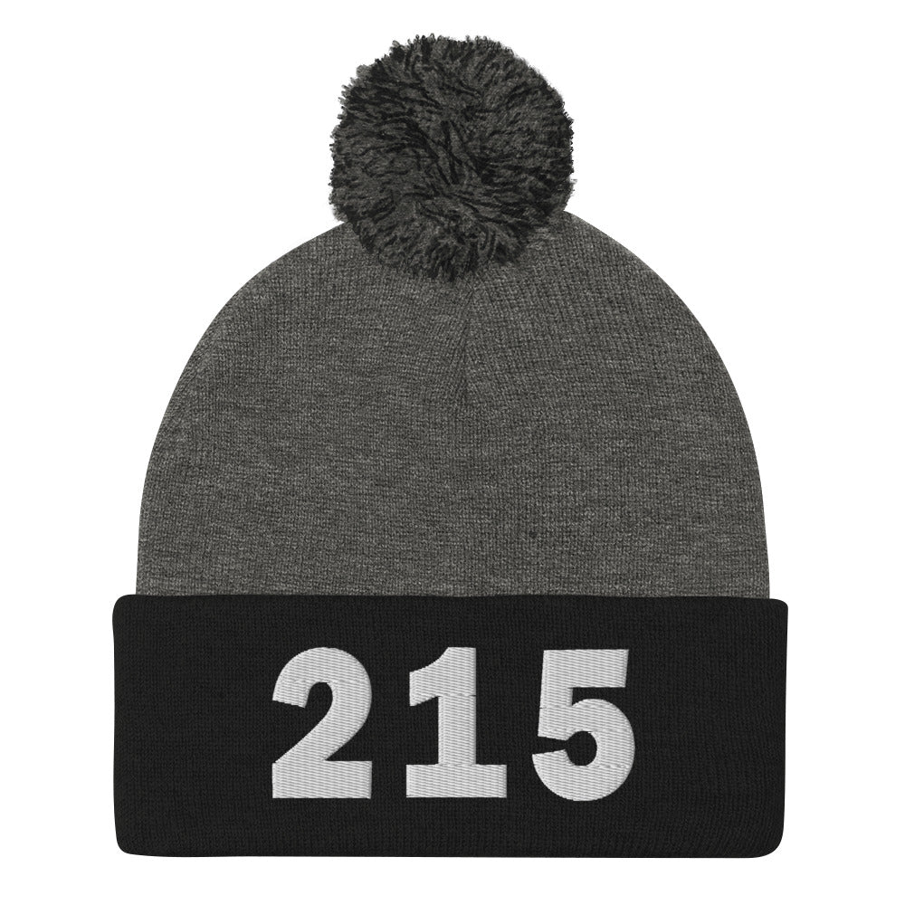 215 Area Code Pom-Pom Beanie