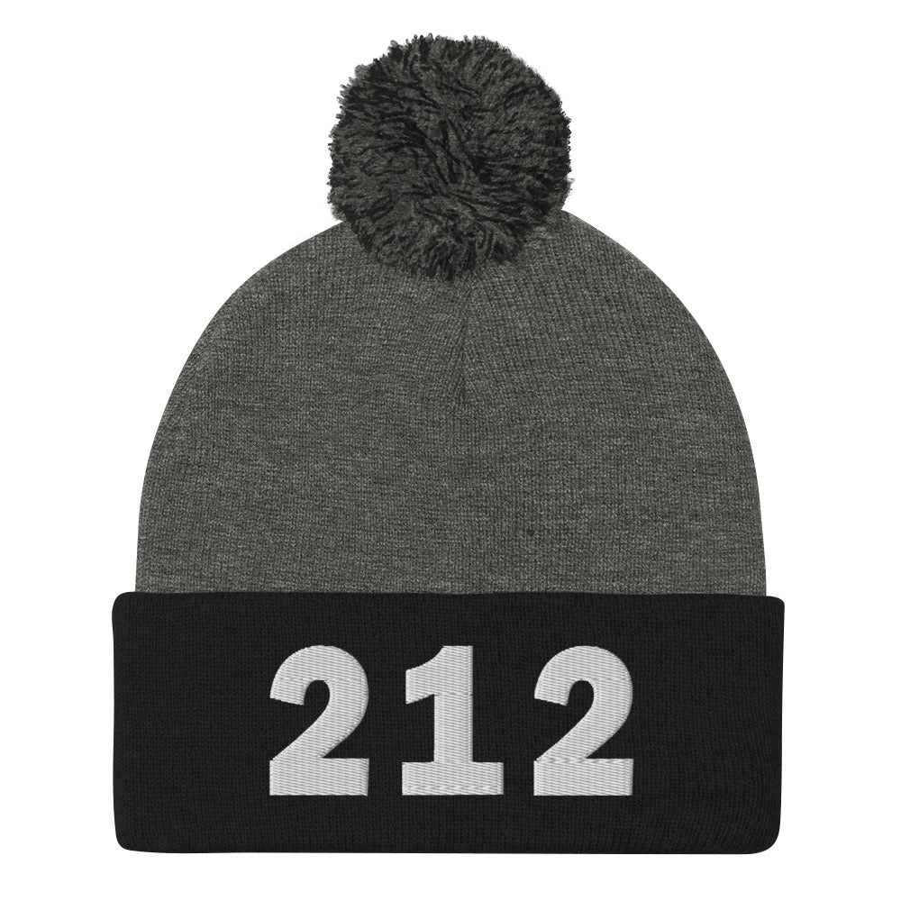 212 Area Code Pom-Pom Beanie