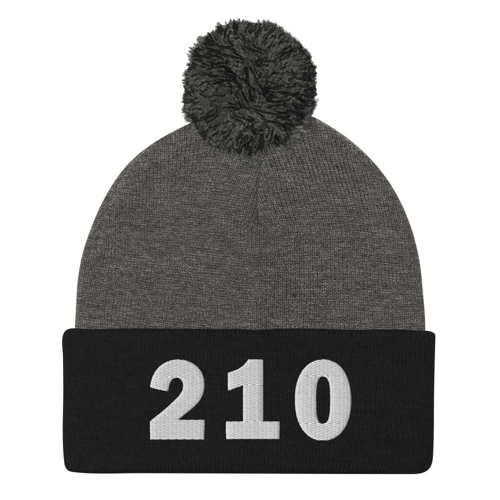 210 Area Code Pom-Pom Beanie