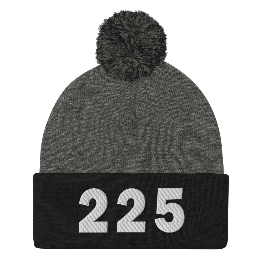 225 Area Code Pom-Pom Beanie