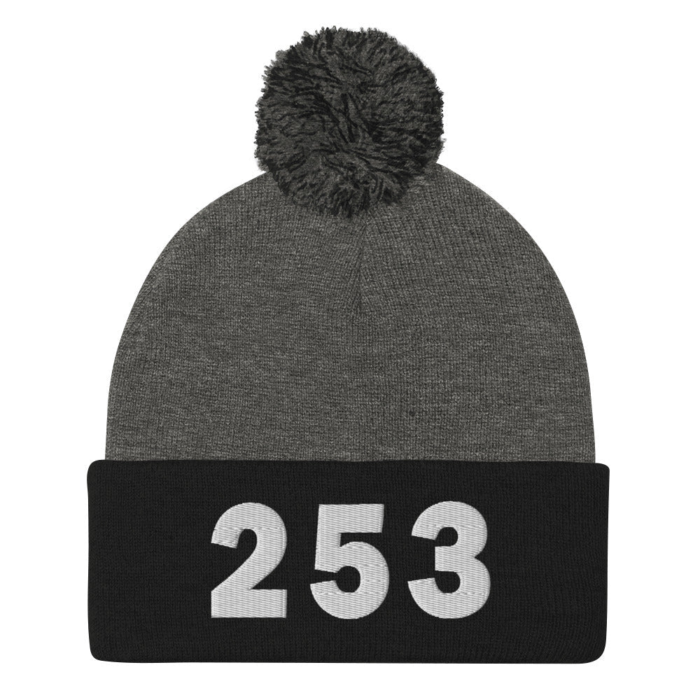 253 Area Code Pom-Pom Beanie
