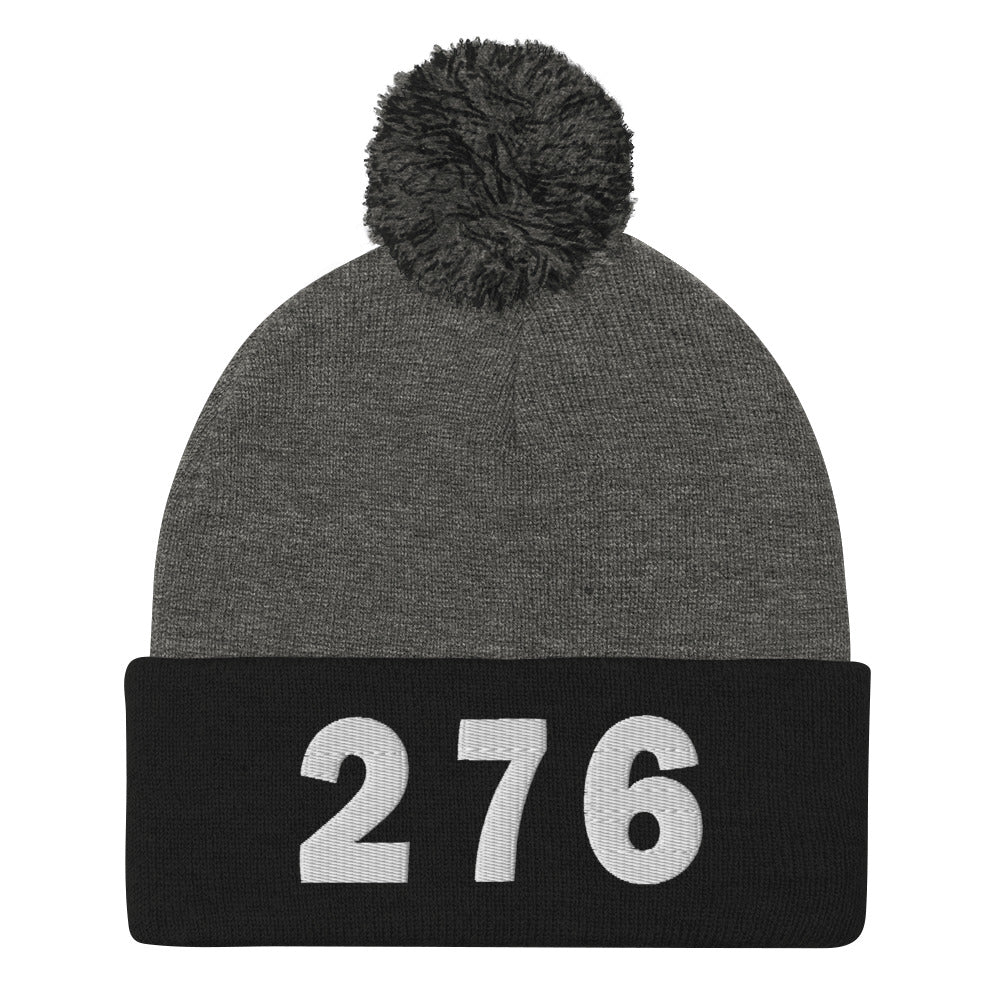 276 Area Code Pom-Pom Beanie