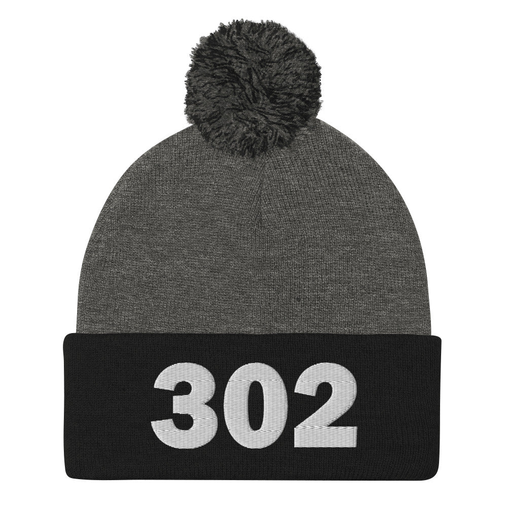 302 Area Code Pom-Pom Beanie