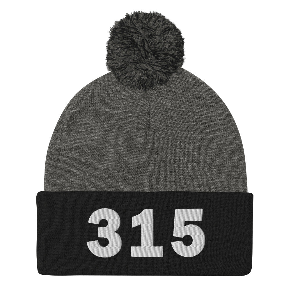 315 Area Code Pom-Pom Beanie