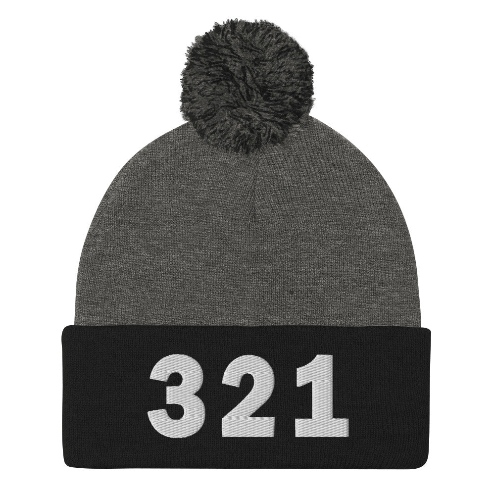321 Area Code Pom-Pom Beanie