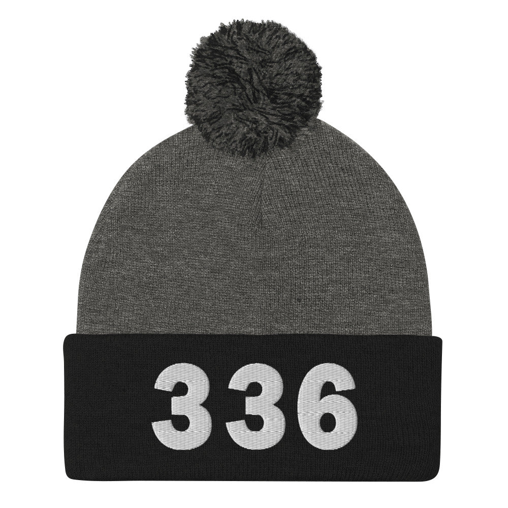 336 Area Code Pom-Pom Beanie