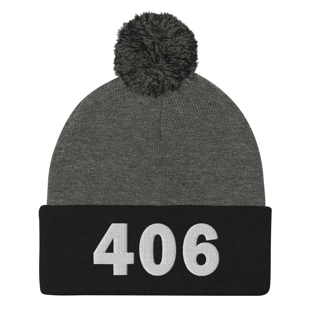 406 Area Code Pom-Pom Beanie