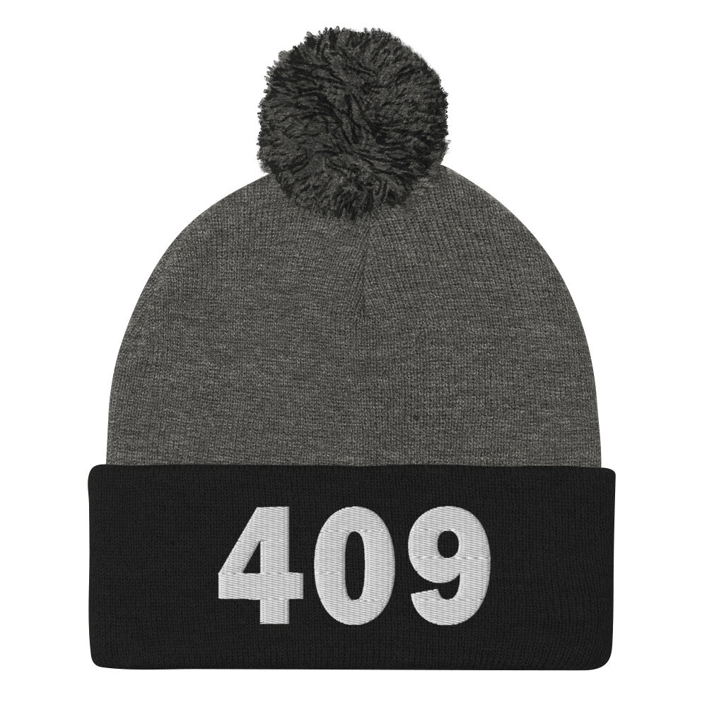 409 Area Code Pom-Pom Beanie
