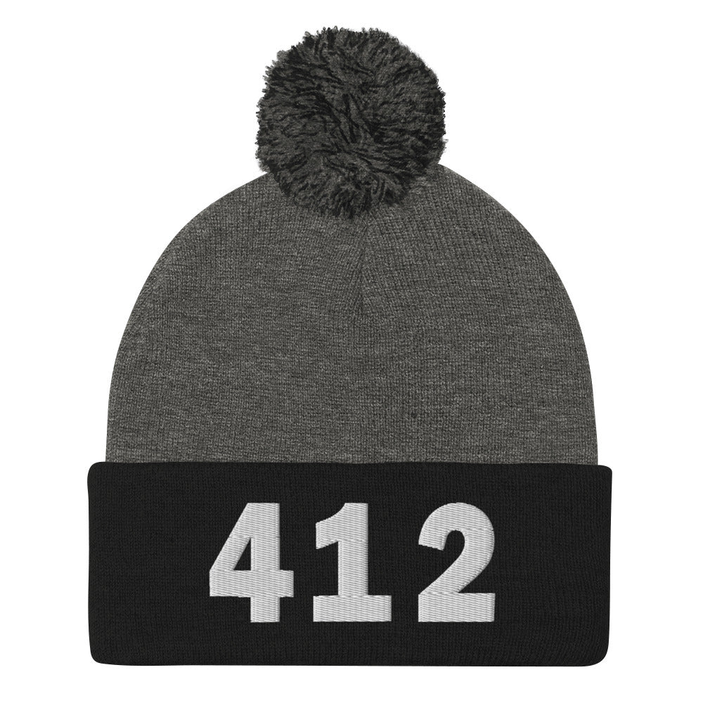 412 Area Code Pom-Pom Beanie