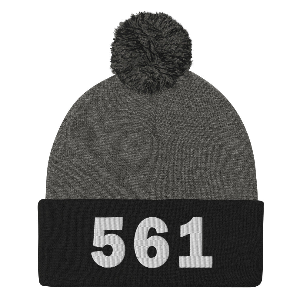 561 Area Code Pom-Pom Beanie