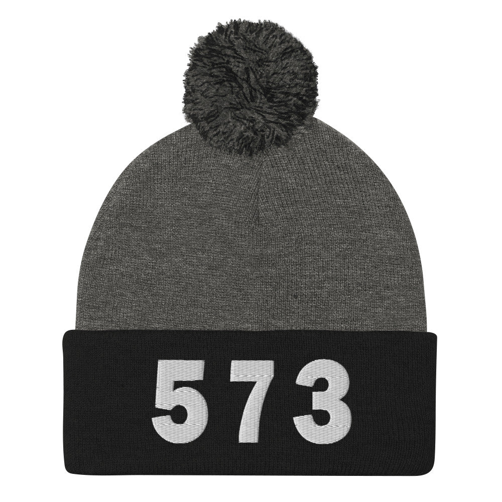 573 Area Code Pom-Pom Beanie