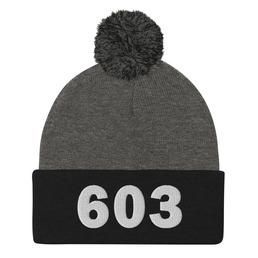 603 Area Code Pom-Pom Beanie