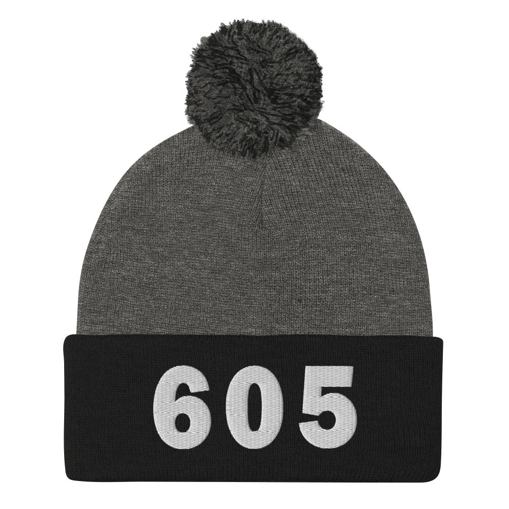 605 Area Code Pom-Pom Beanie