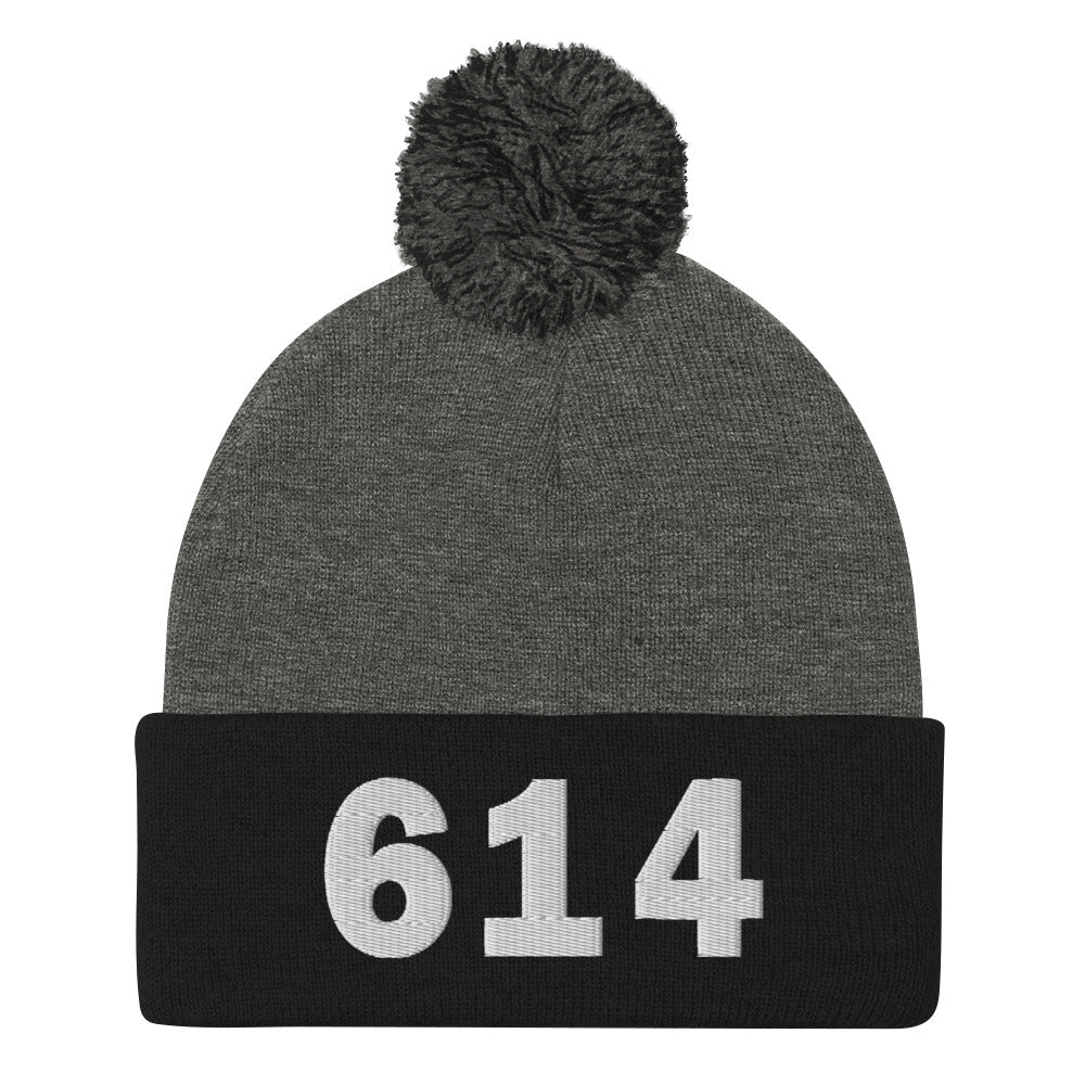 614 Area Code Pom-Pom Beanie