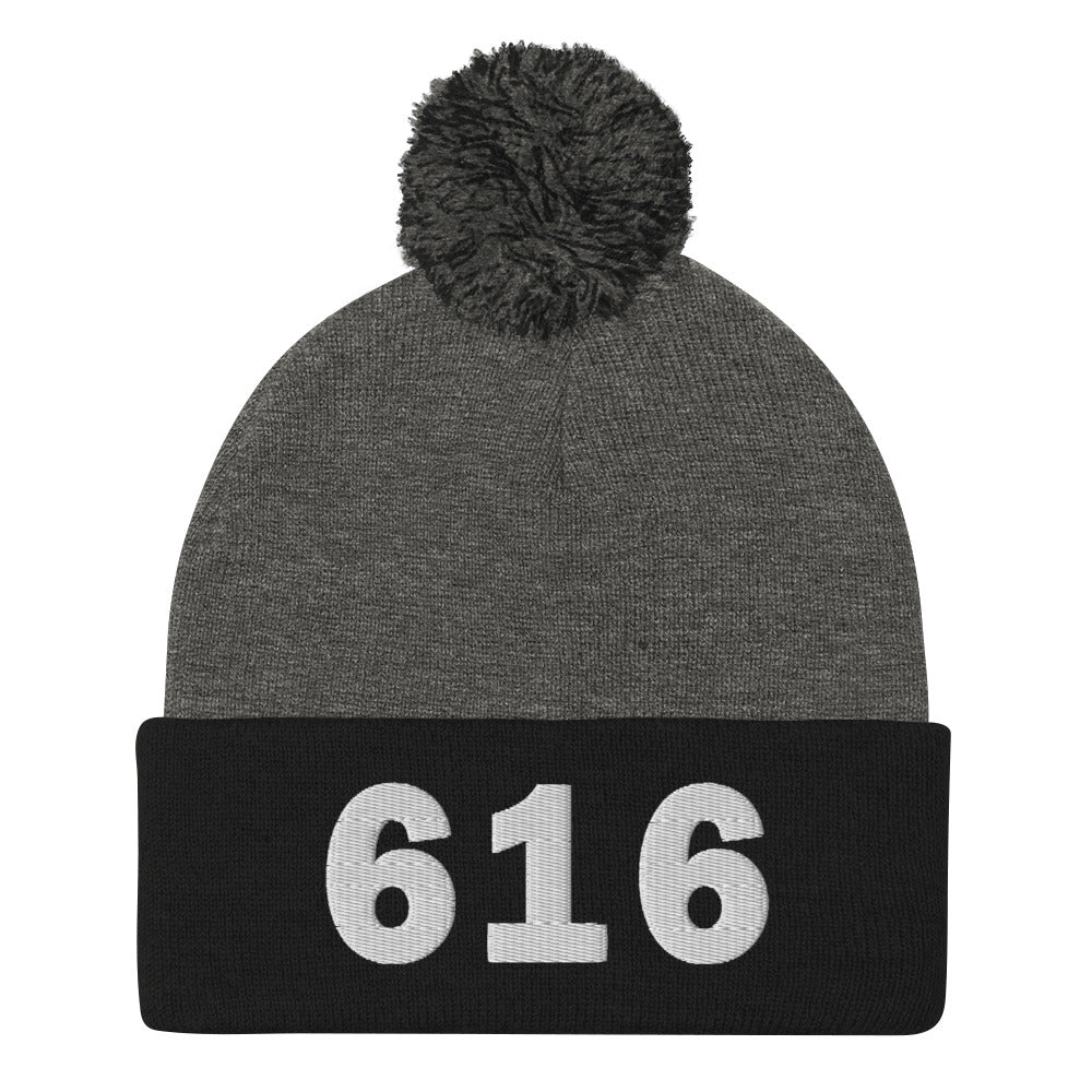616 Area Code Pom-Pom Beanie