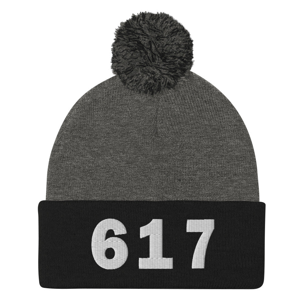 617 Area Code Pom-Pom Beanie