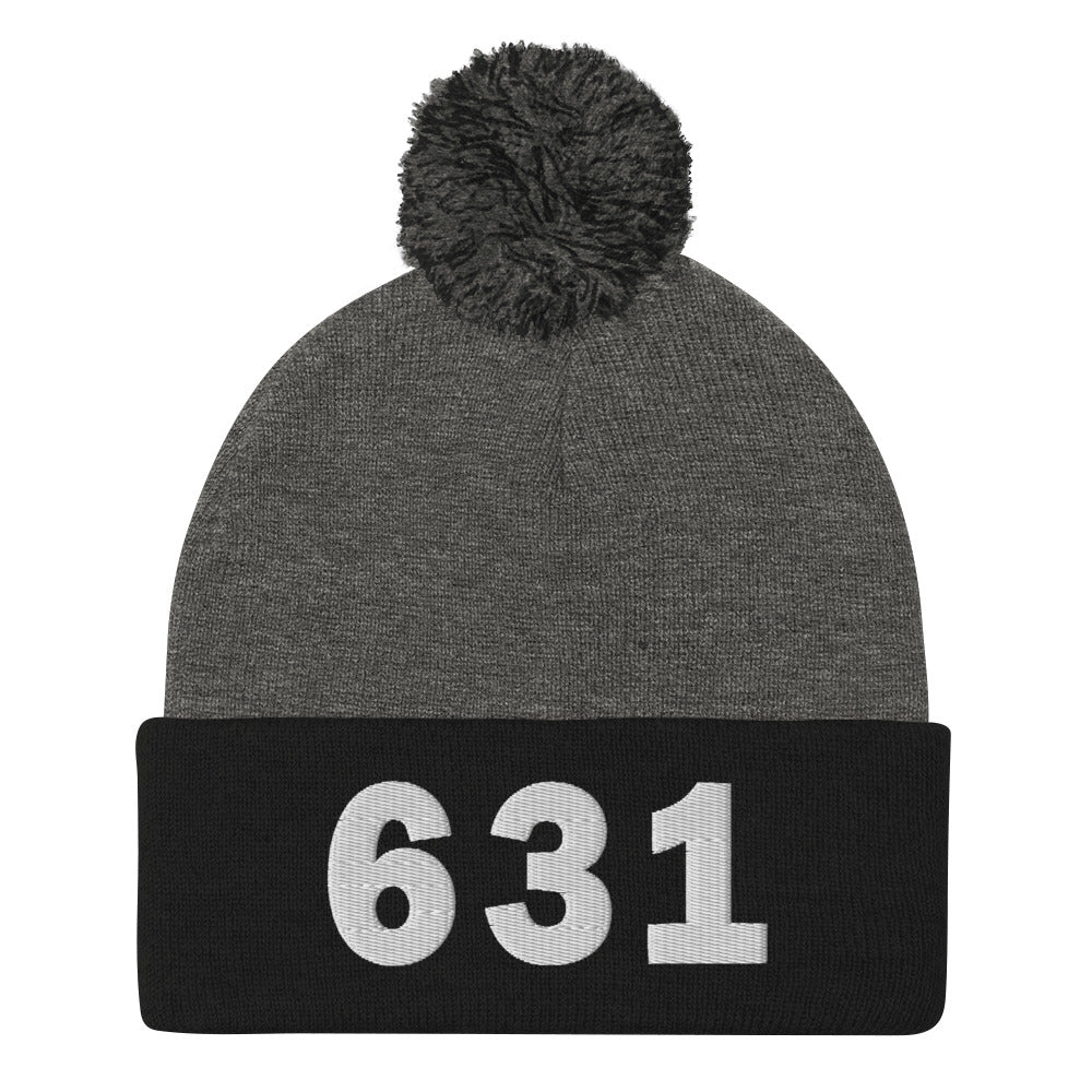 631 Area Code Pom-Pom Beanie