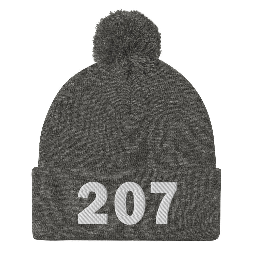 207 Area Code Pom-Pom Beanie