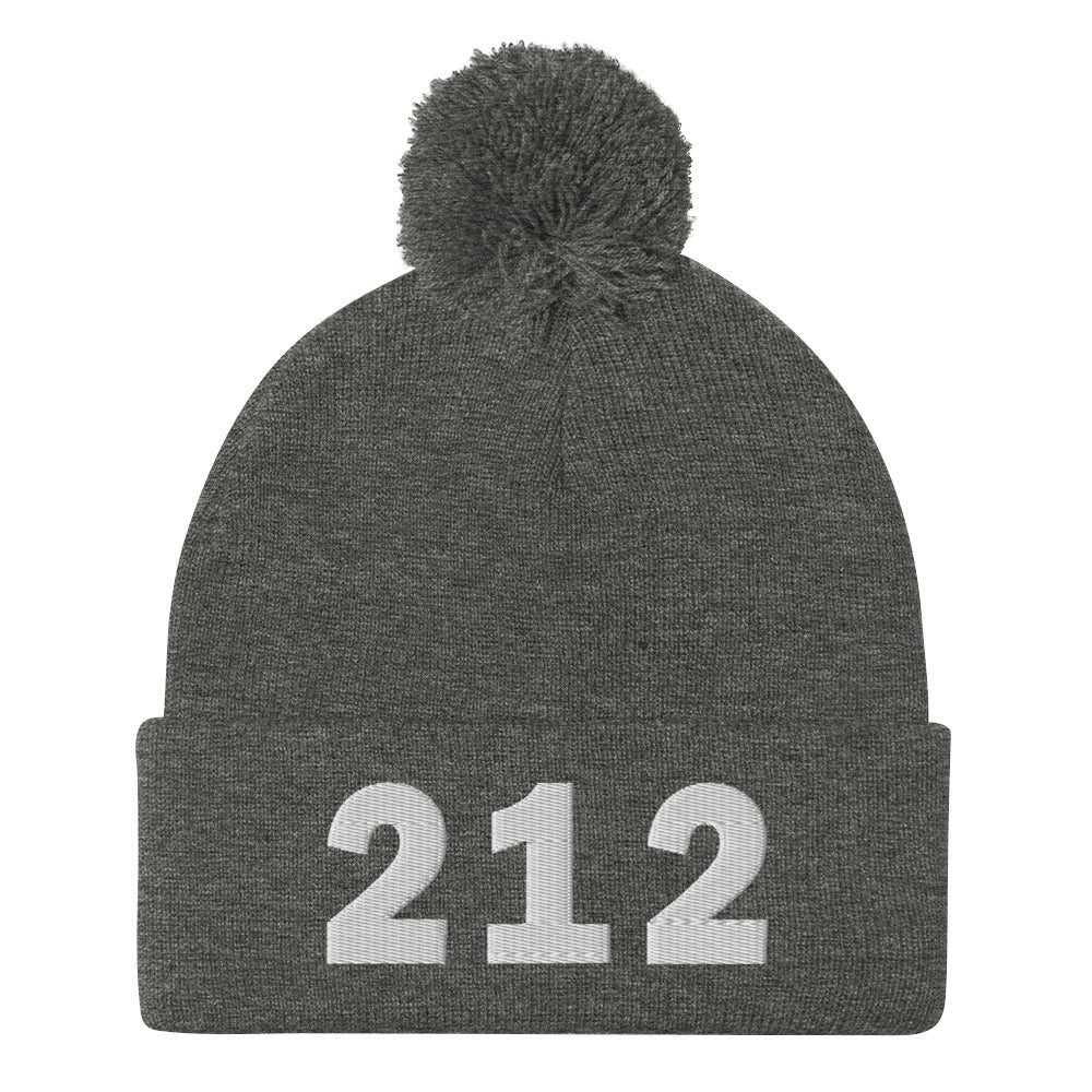 212 Area Code Pom-Pom Beanie