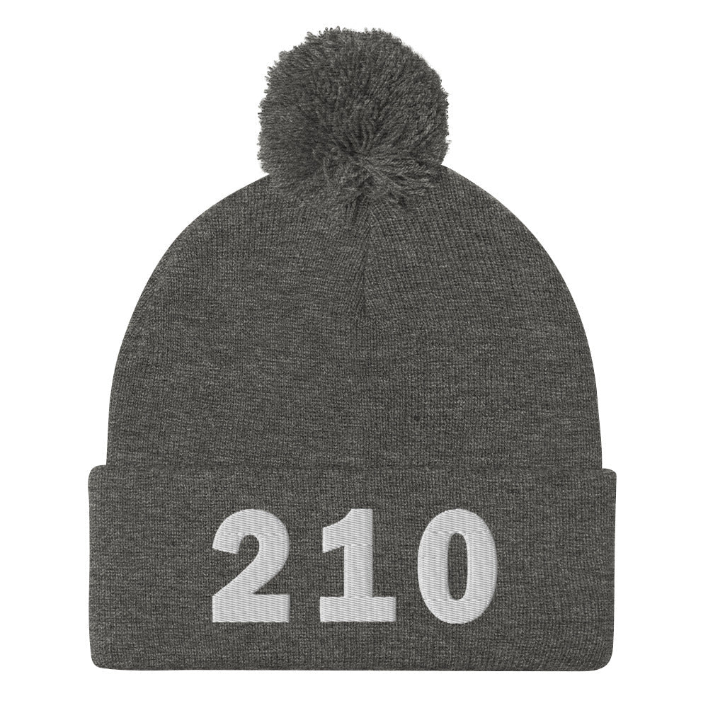 210 Area Code Pom-Pom Beanie