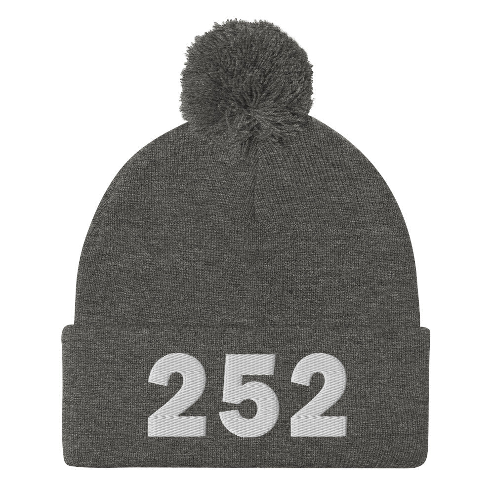 252 Area Code Pom-Pom Beanie
