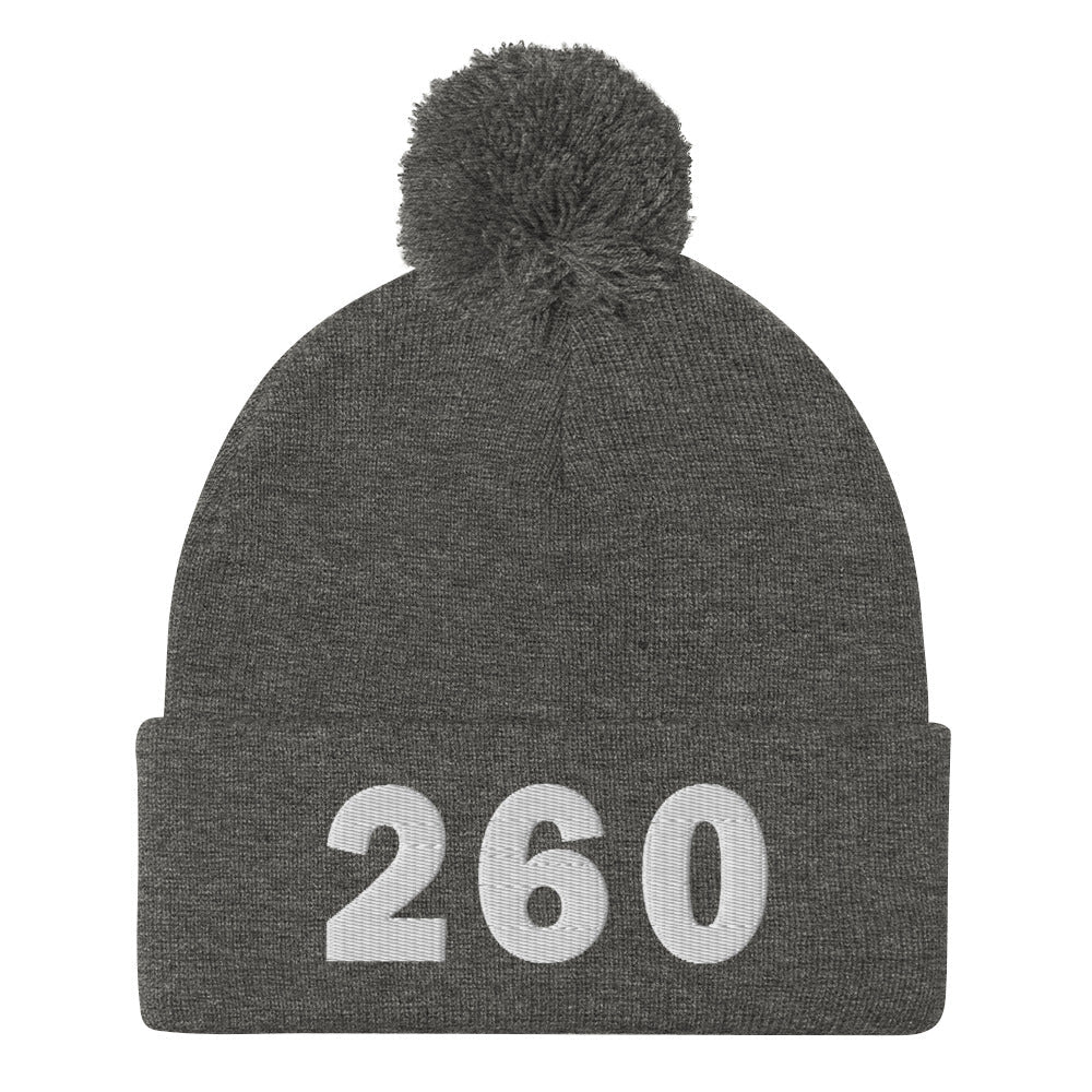 260 Area Code Pom-Pom Beanie