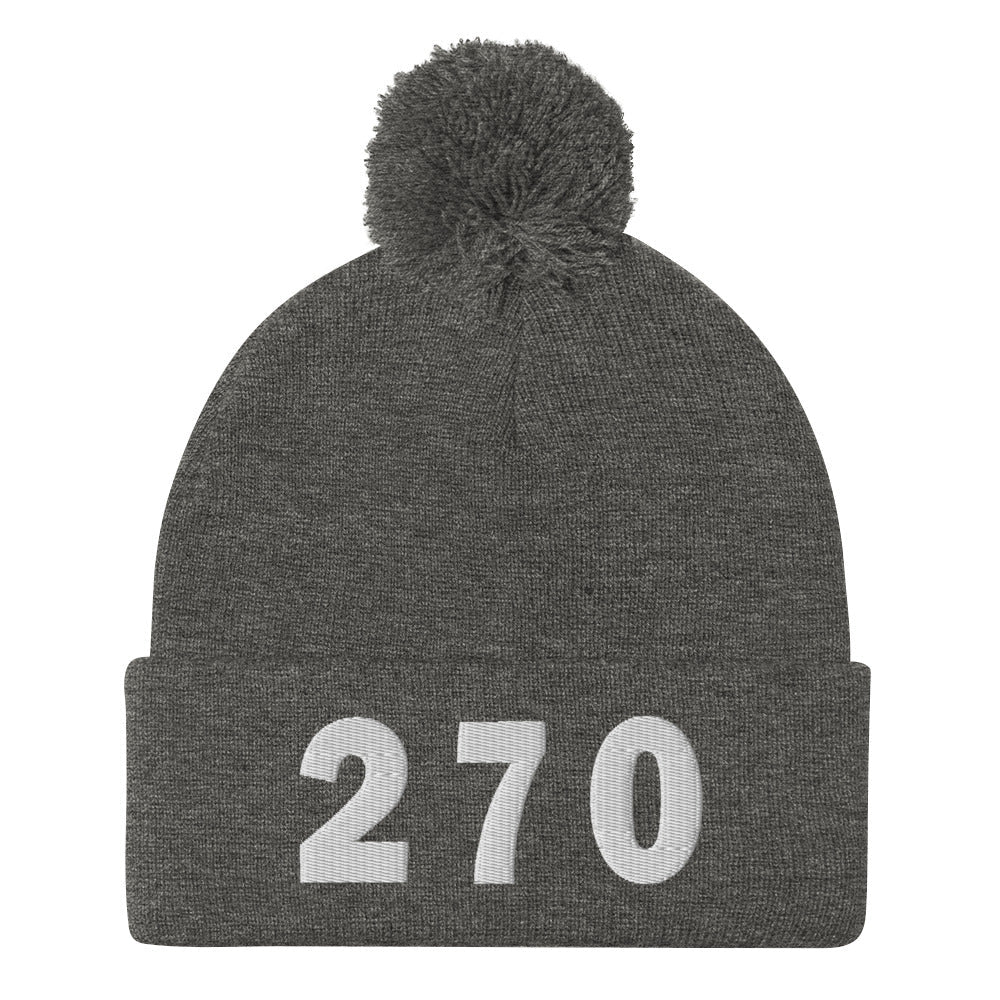 270 Area Code Pom-Pom Beanie