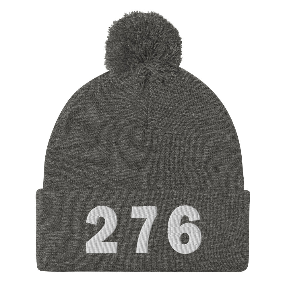 276 Area Code Pom-Pom Beanie