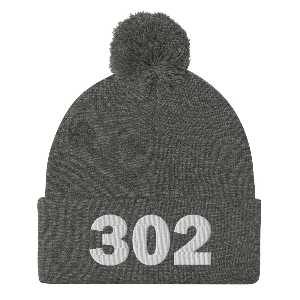 302 Area Code Pom-Pom Beanie