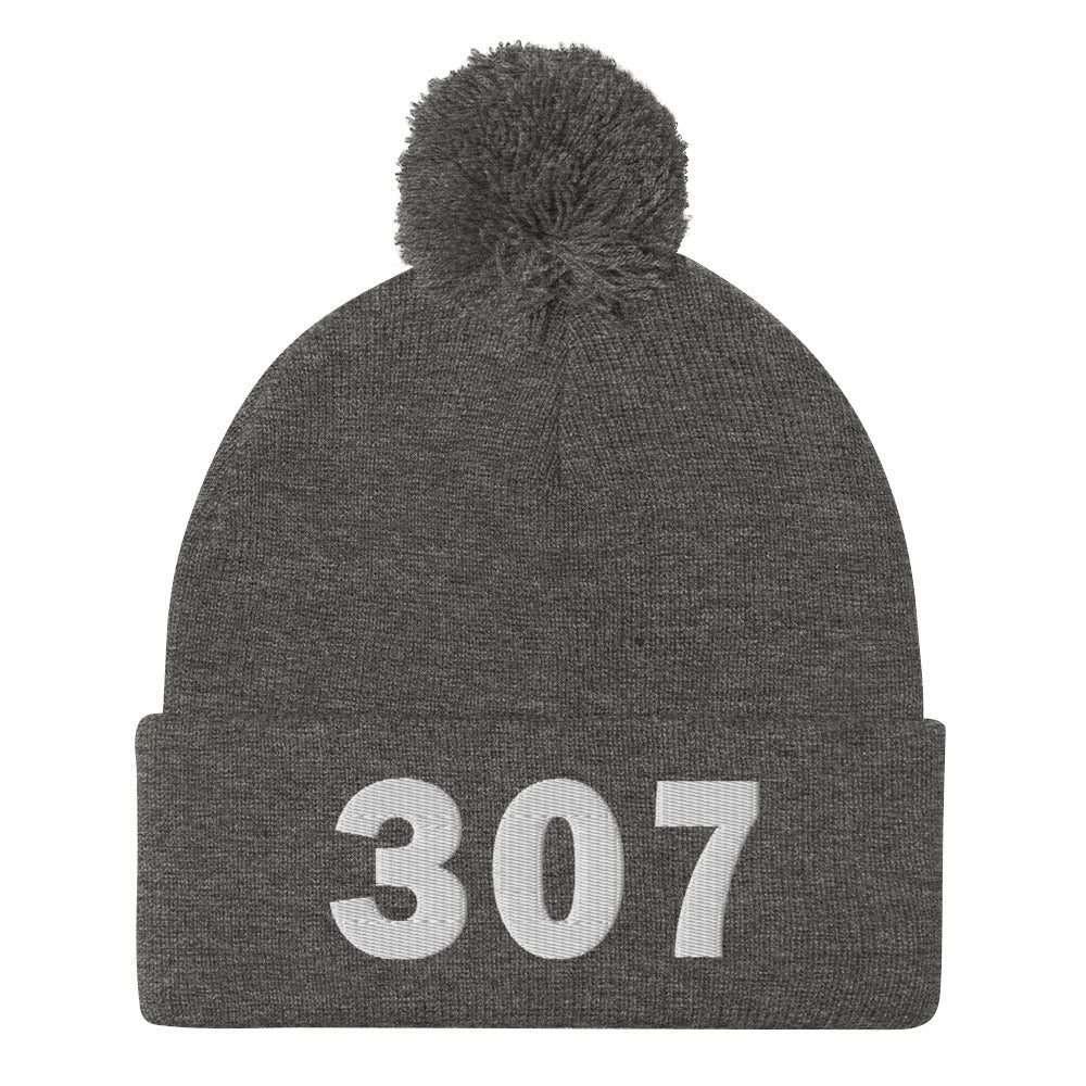 307 Area Code Pom-Pom Beanie